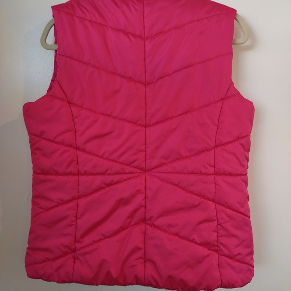 Pink Athletech Sleeveless Puffer Jacket Size M - Picture 6 of 13